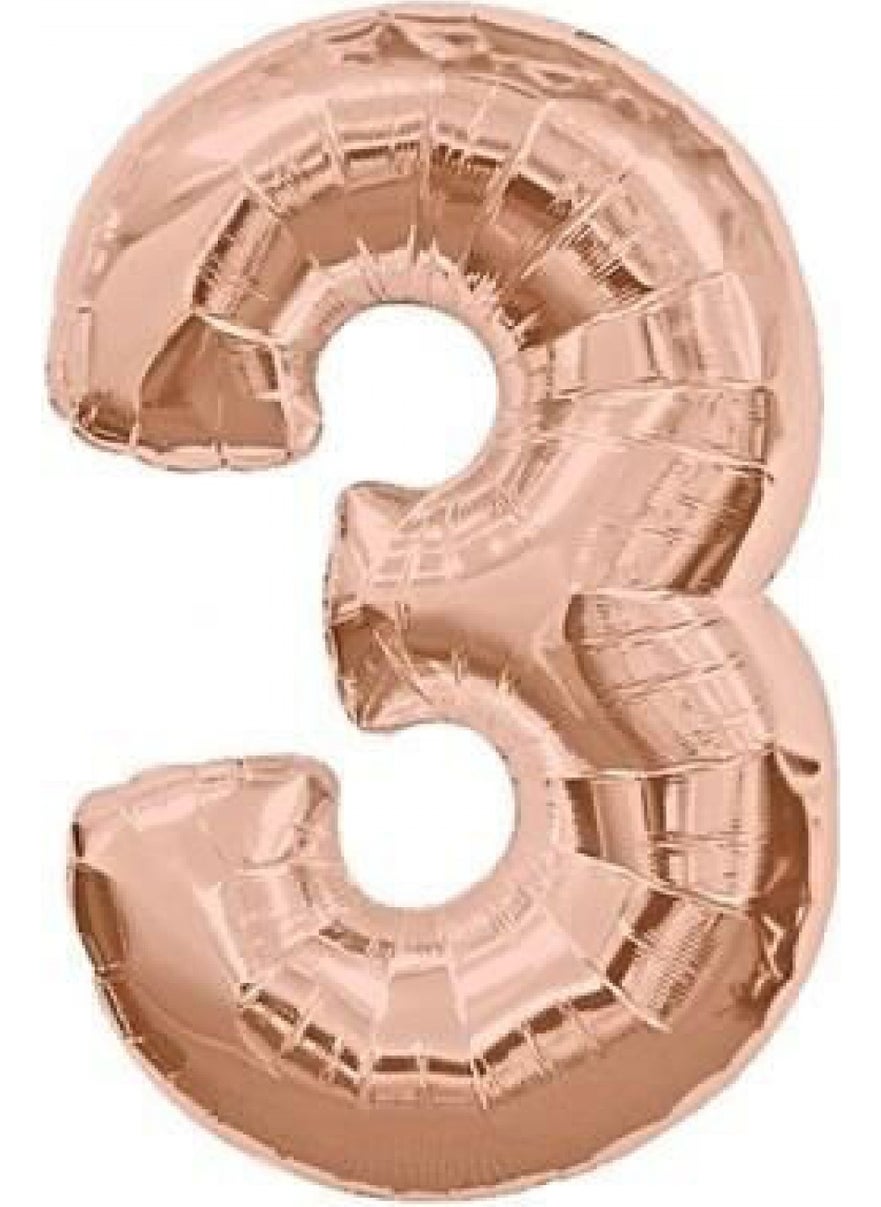 Baloncu Party World 3 Number Foil Balloon Rose Gold 100 cm (1 Meter) - pzsku/Z29AF1D38A6E881B18162Z/45/_/1730557067/6f910c64-df2e-4c61-b584-39d058fdb1d4