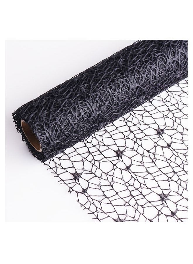 ZCM-HAPPY 1 Roll Gift and Bouquet Wrapping Paper Jacquard Wild Goose Mesh 50x450 cm  - Image 1