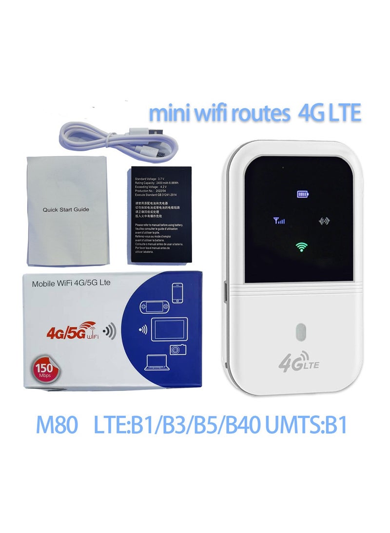 المحمولة واي فاي ، موبايل هوت سبوت 4G النطاق العريض 150Mbps عالية السرعة المحمولة السفر واي فاي مودم مع فتحة بطاقة سيم لمدة تصل إلى 8 أجهزة للمشاركة - Image 5