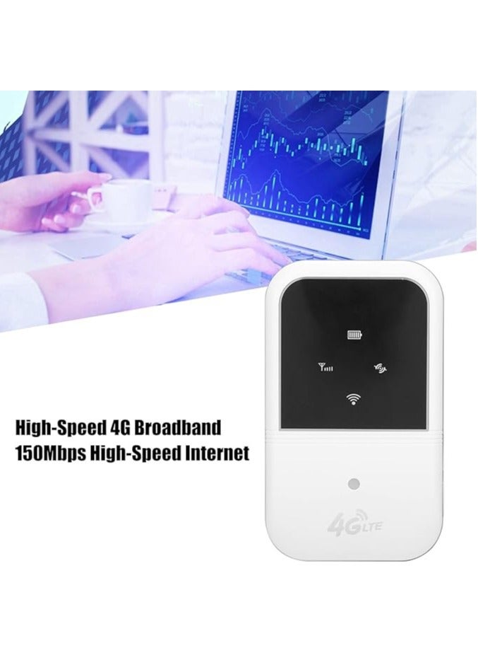المحمولة واي فاي ، موبايل هوت سبوت 4G النطاق العريض 150Mbps عالية السرعة المحمولة السفر واي فاي مودم مع فتحة بطاقة سيم لمدة تصل إلى 8 أجهزة للمشاركة - Image 3