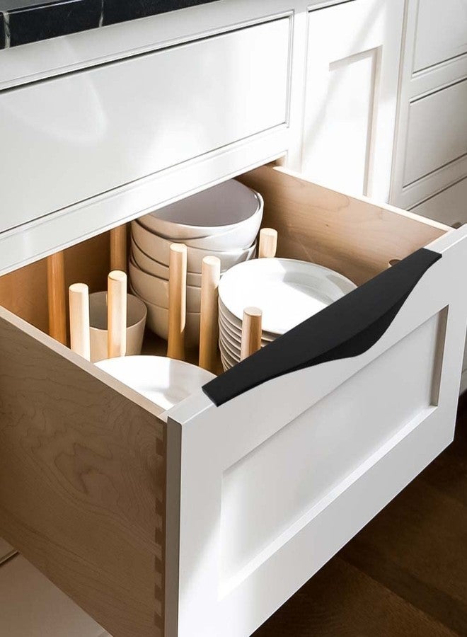 VOLO Aluminium Kitchen Profile Pull Handle for Cabinet, Wardrobe, Cupboard Drawer - Black (8" / 200 Mm, 1) - Image 3
