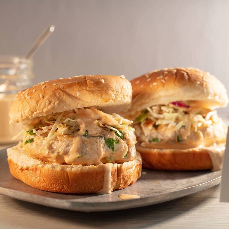 Masterchef Junior Kid's Burger Cooking Set- 9 Pc Kit Includes Real Cookware for Children- Bowl, Cutting Board, Spatula, Sandwich Recipes, and Hamburger Press- Non-Slip Silicone Grips - Image 5