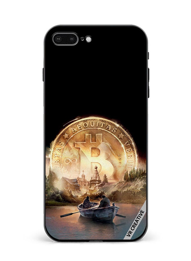 VR CREATIVE Protective Case Cover For Apple iPhone 7 Plus/8 Plus River Of Bitcoin Design Multicolour - Image 1