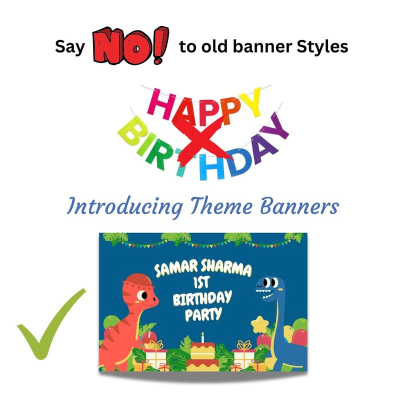 Yellow Nuts Personalized Happy Birthday Banner with Name Age Backdrop Cloth Decoration Kids Girls Princess Mermaid Theme Customized - Image 4