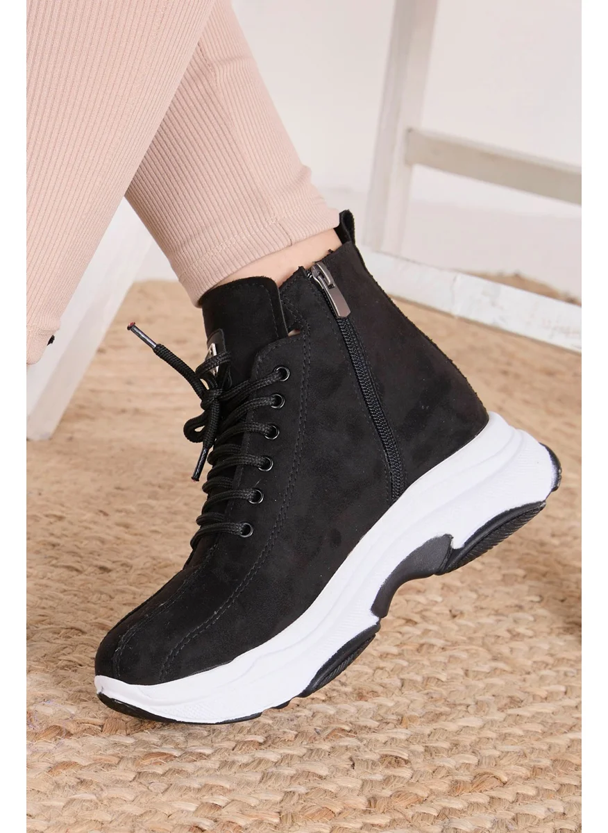 Tofisa 23061-BLACK Suede Boots