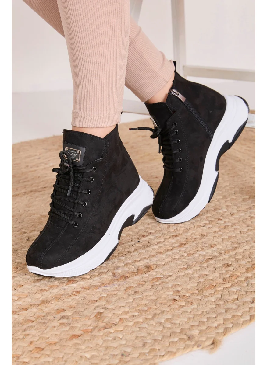 Tofisa 23061-BLACK Suede Boots