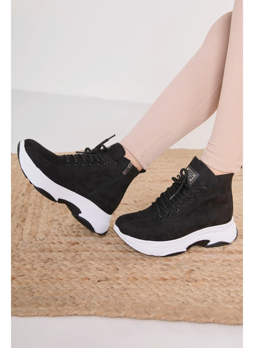 Tofisa 23061-BLACK Suede Boots
