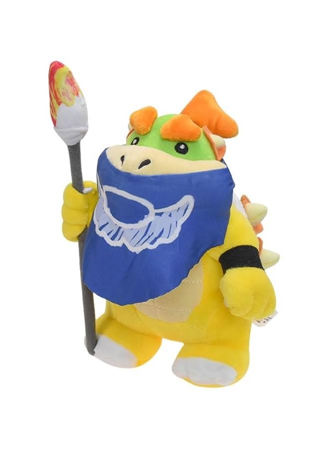 New Anime Bowser Jr Koopa Doll with Mask Koopaling Stuffed Plush Soft Toys 8 Inch - Image 3