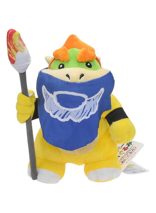 New Anime Bowser Jr Koopa Doll with Mask Koopaling Stuffed Plush Soft Toys 8 Inch - Image 1