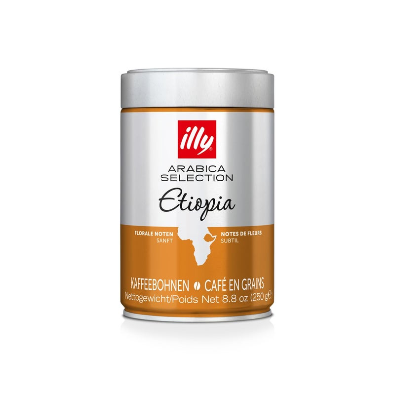 Illy Etiopia Arabica Coffee Beans, 250g - Image 1