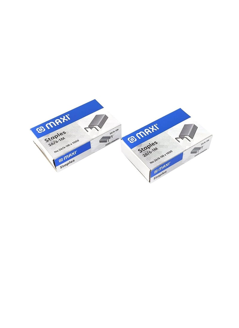 Maxi Maxi 26/6 Staple Pins 4Pkts in a Poly Bag (4000 Staples)  - Image 5