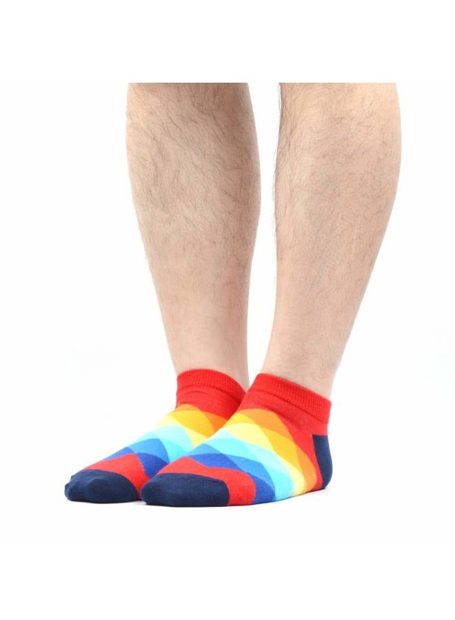 WeciBor Men's Dress Cool Colorful Fancy Novelty Funny Casual Combed Cotton Ankle Socks Pack (B052-20) - Image 2