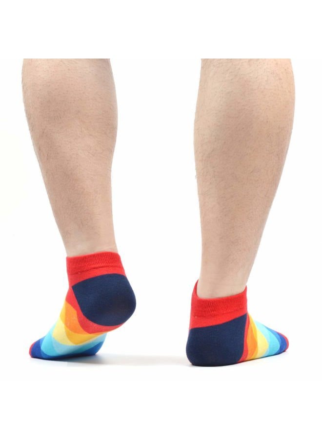 WeciBor Men's Dress Cool Colorful Fancy Novelty Funny Casual Combed Cotton Ankle Socks Pack (B052-20) - Image 4