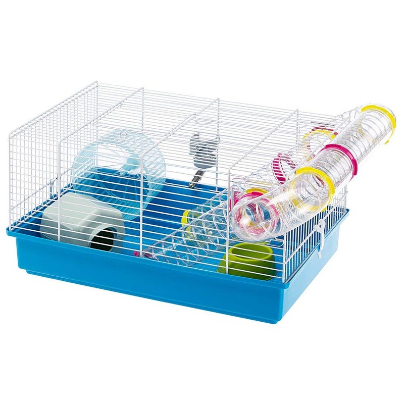 Ferplast Paula Small Hamster Cage Fun Interactive Cage Measures Measures 1811L x 1161W x 96H Includes All Accessories