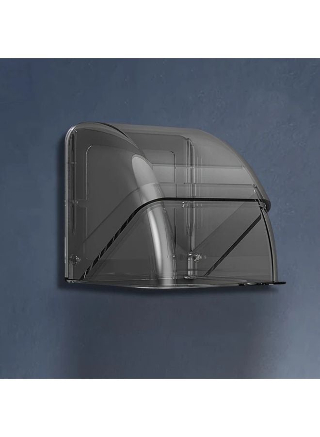 Black Outdoor Socket Cover Rectangular Plug Protector For Bathroom And Electrical Appliance - Image 1