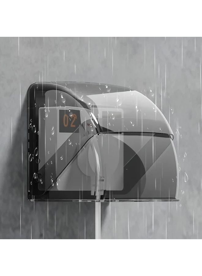 Black Outdoor Socket Cover Rectangular Plug Protector For Bathroom And Electrical Appliance - Image 2