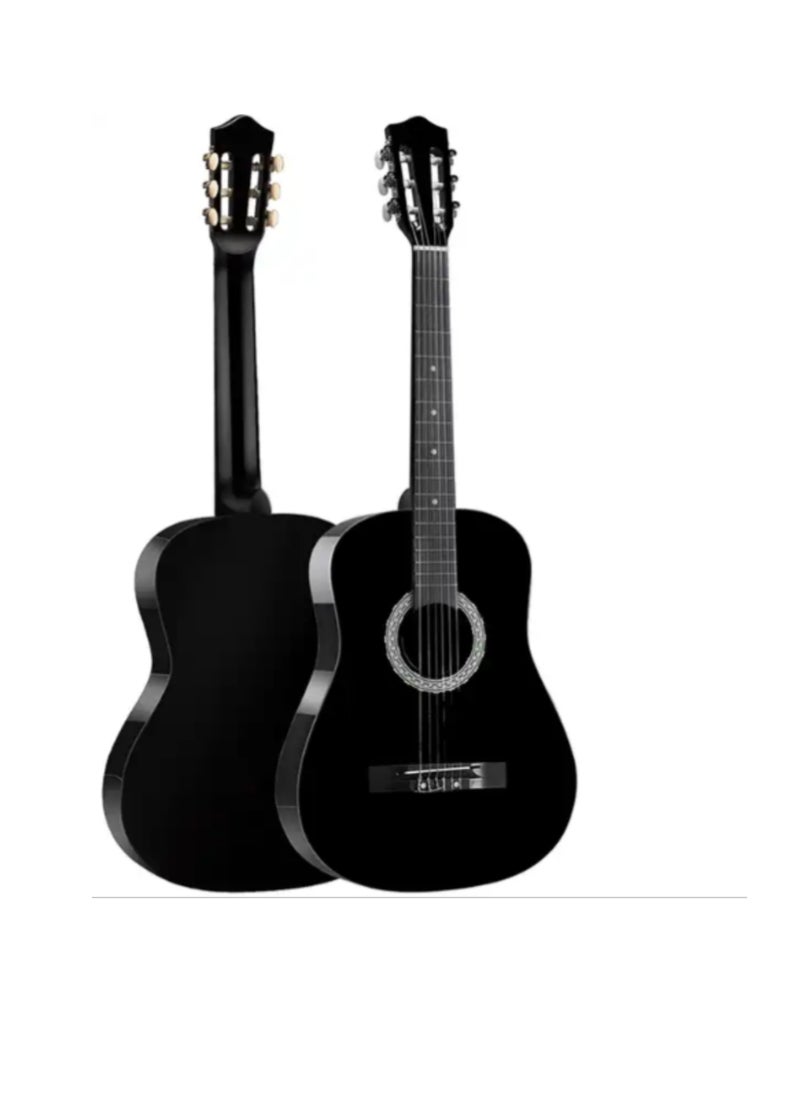 39” Classical Guitar with Nylon Strings Guitar with Truss Rod for Beginner Professional Acoustic with Bag, Strap, Capo, Picks(Black) - pzsku/Z29AFBD78218F3C75E5EFZ/45/_/1704195459/cd40dd4f-a4d0-4139-8b0b-d5209419369e