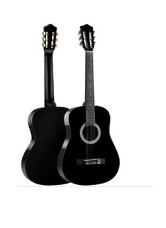 Megarya 39” Classical Guitar with Nylon Strings Guitar with Truss Rod for Beginner Professional Acoustic with Bag, Strap, Capo, Picks(Black)  - Image 3