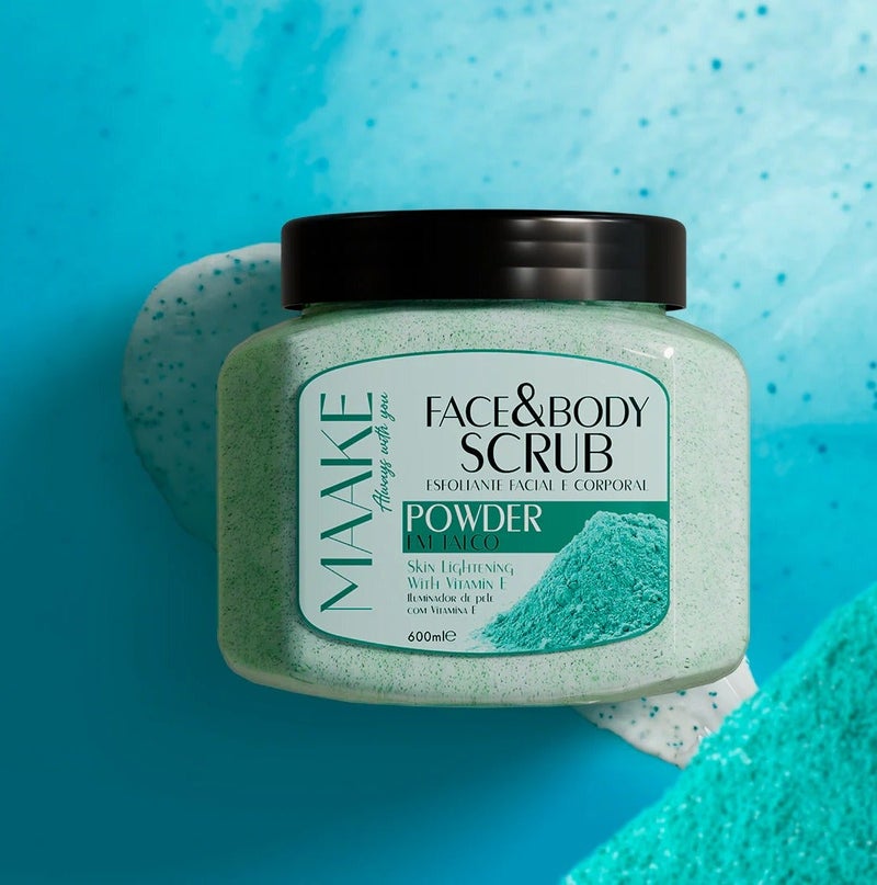 MAAKE Powder Glowing Face & Body Scrub 600ml - Image 2