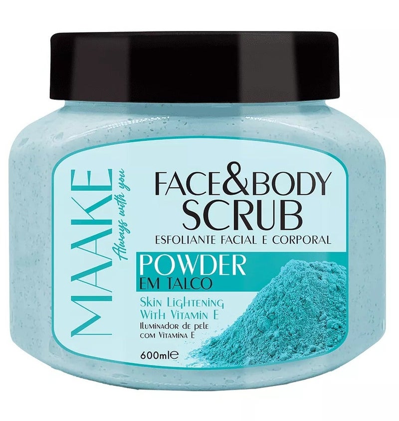 MAAKE Powder Glowing Face & Body Scrub 600ml - Image 1
