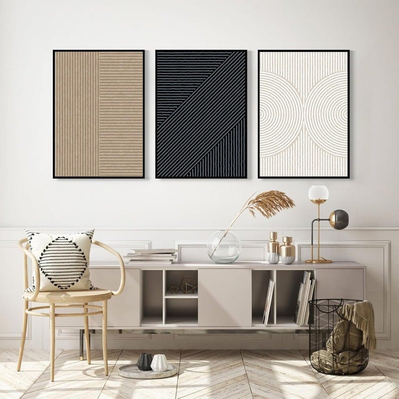 Youillne Set of 3 Modern Abstract Canvas Wall Art - Image 4