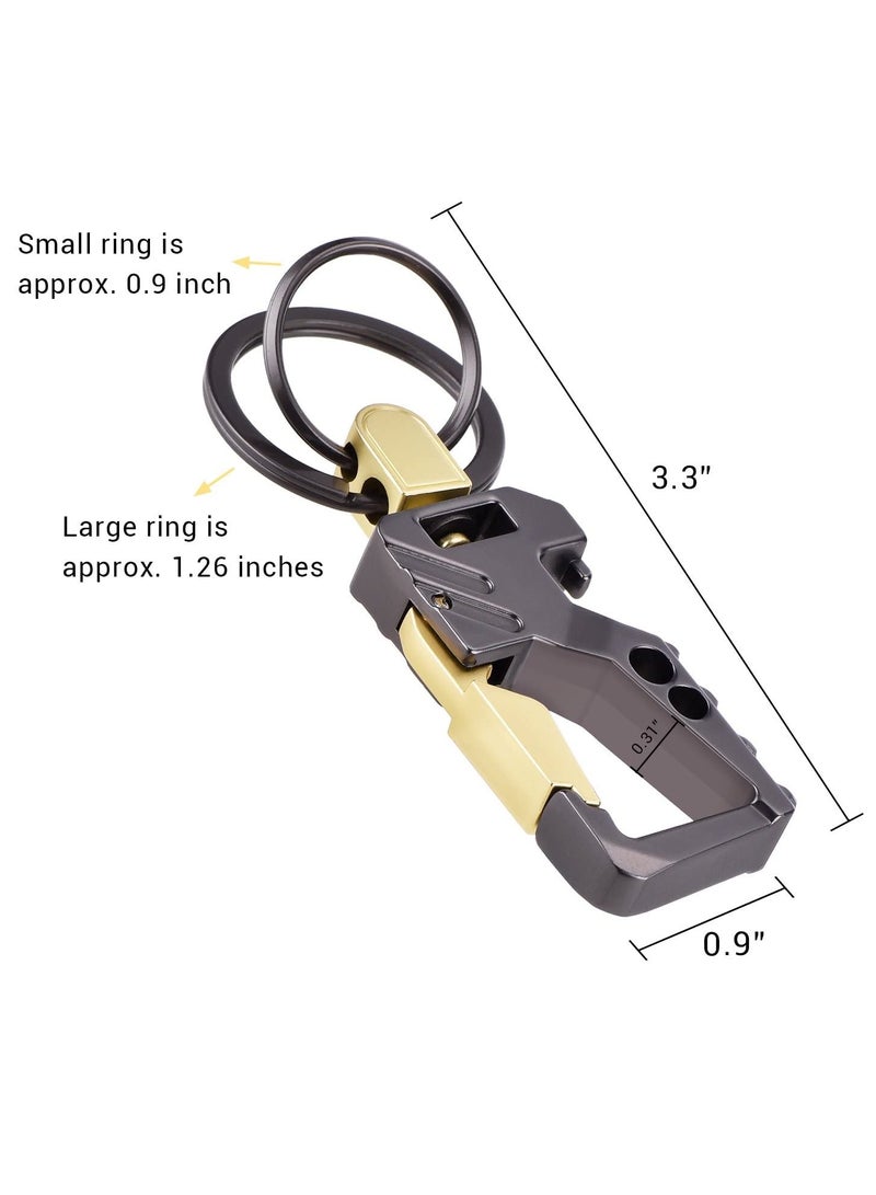 2 Pack Car Key Chain Keychain, Metal Key Rings for Men and Women - Image 2