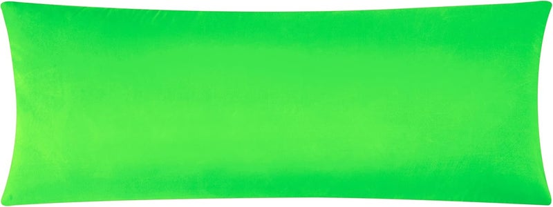 EVOLIVE Ultra Soft Microfiber Body Pillow Cover/Pillowcases 21"x54" with Hidden Zipper Closure (21"x54" Body Pillow Cover, Classic Green) - Image 1