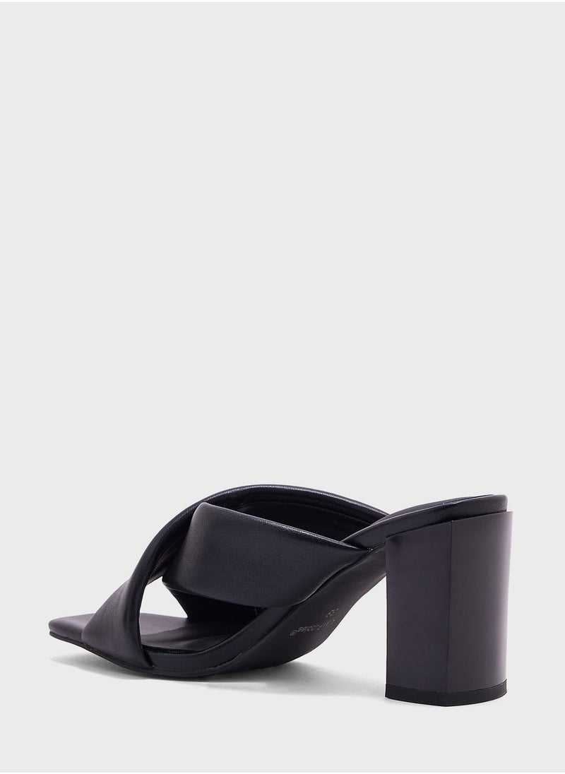 Hush Puppies Cross Strap Mid Heelsandals  - Image 3
