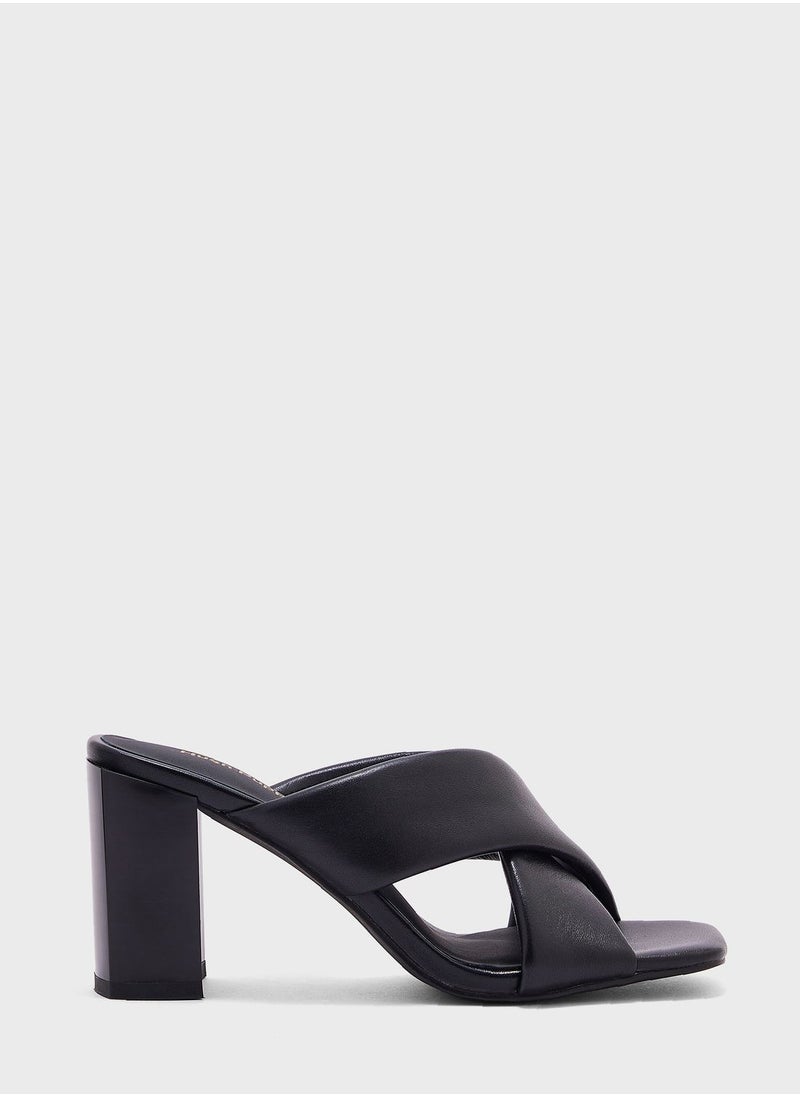Hush Puppies Cross Strap Mid Heelsandals  - Image 1