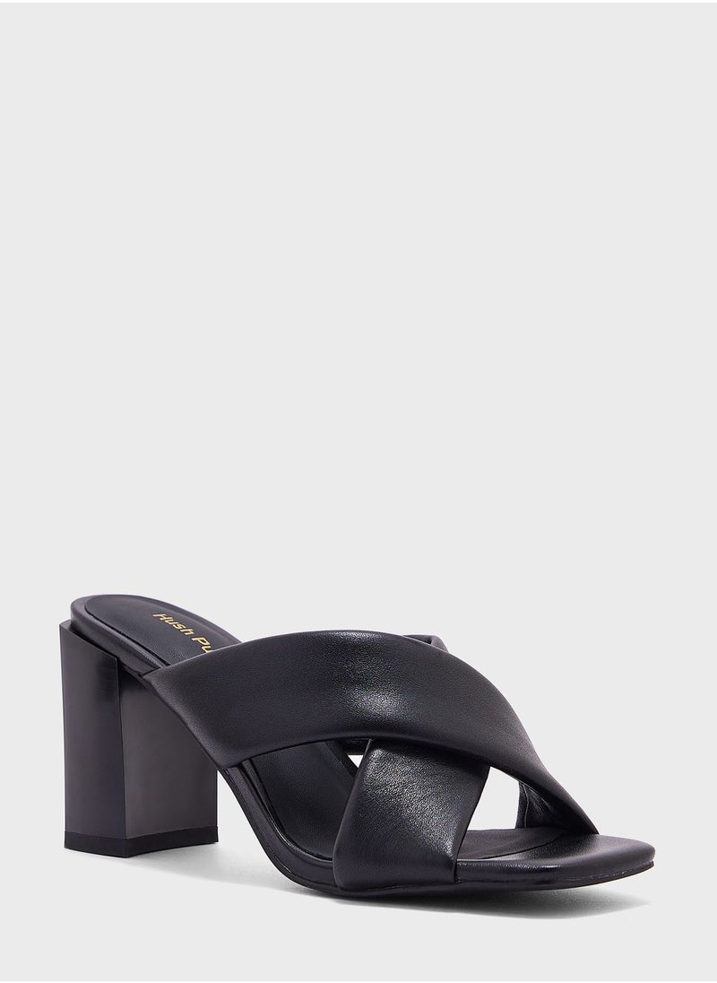 Hush Puppies Cross Strap Mid Heelsandals  - Image 2