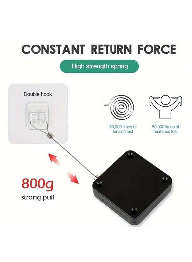 New Generation Automatic Sensor Door Closer Automatic Door Closer  With Pull Cord Type Door Closer Punch-Free Installation Adjustable Strength For Doors In Hotel Restaurant Office - Image 2