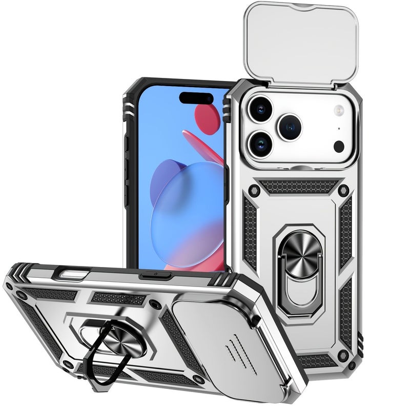 حافظة هاتف زرقاء لعام 2026 لجهاز iPhone 16 Pro Max مع درع الكاميرا وحامل سيارة مغناطيسي - Image 3