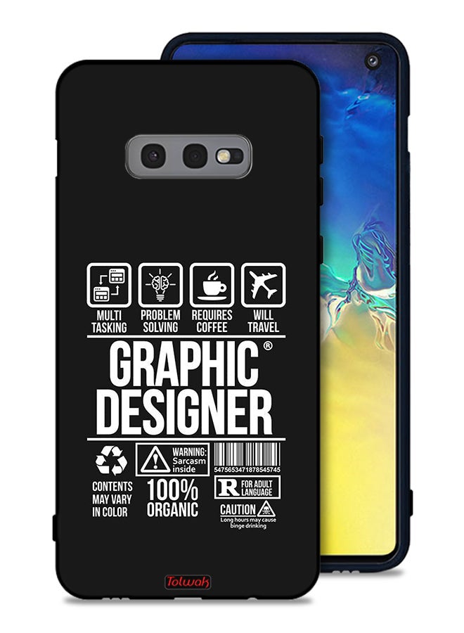 Tolwak Samsung Galaxy S10e Protective Case Cover Graphic Designer Sticker - Image 1