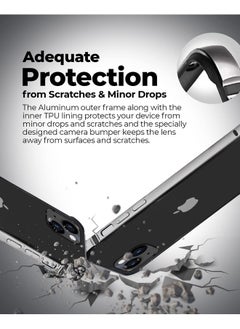 Raegr RAEGR iPhone 14 Plus / 13 Pro Max Case | Anodized Aluminum Bumper | Mag-Safe Compatible | Edge Armor Protective Minimal Case Designed for iPhone 14 Plus / 13 Pro Max (6.7-Inch) - Silver RG10432  - Image 4