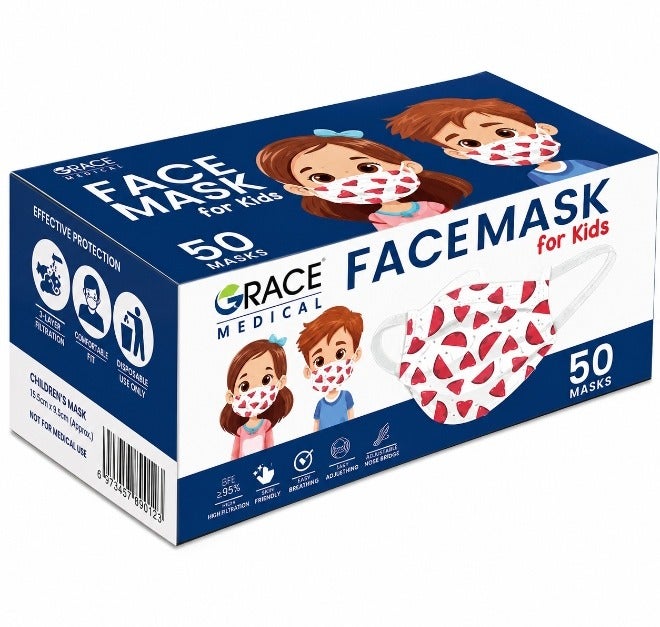 GRACE Face Mask Surgical kids 50 Piece