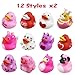 Anditoy 24 Pack Valentines Rubber Ducks Toys Bath Toys for Kids Toddlers Valentines Day Gifts School Class Classroom Prizes Party Favors - Image 4
