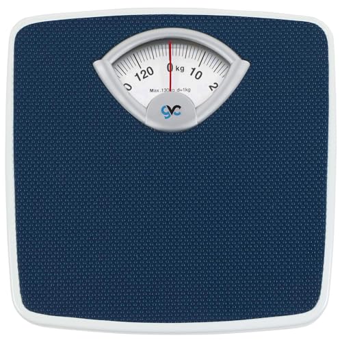 GVC Analog Weight Machine For Human Body, Capacity 130Kg Mechanical Manual Analog Weighing Scale (Blue) - Image 1