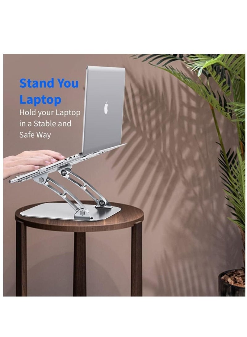 Laptop Stand, Notebook Stand Ergonomic Height Angle Adjustable Computer Laptop Holder Compatible with MacBook, Air, Pro, Dell XPS, Samsung - Image 4