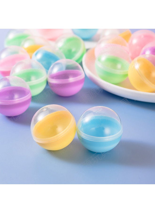 Generic Specializing In The Production Of Twisted Egg 45mm Twisted Egg Shell Doll Machine Round Full Transparent Touch Ball Plastic Gift Toy Ball-Color:Fully Transparent  - Image 1