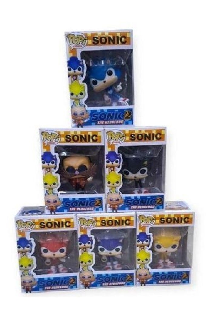FUNKO POP Character Figure Sonic 2 Toys Model Dolls New Design 6 Pcs
