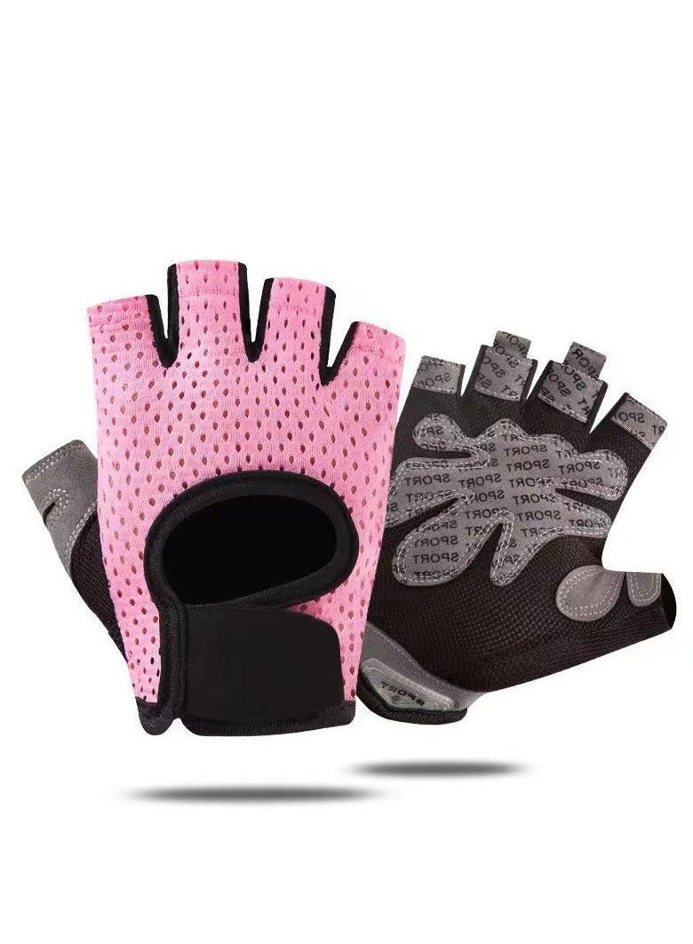 JOGAMS Workout Gloves Weight Lifting Fingerless Gym Exercise Gloves with Curved Open Back for Powerlifting Women and Men - Image 1