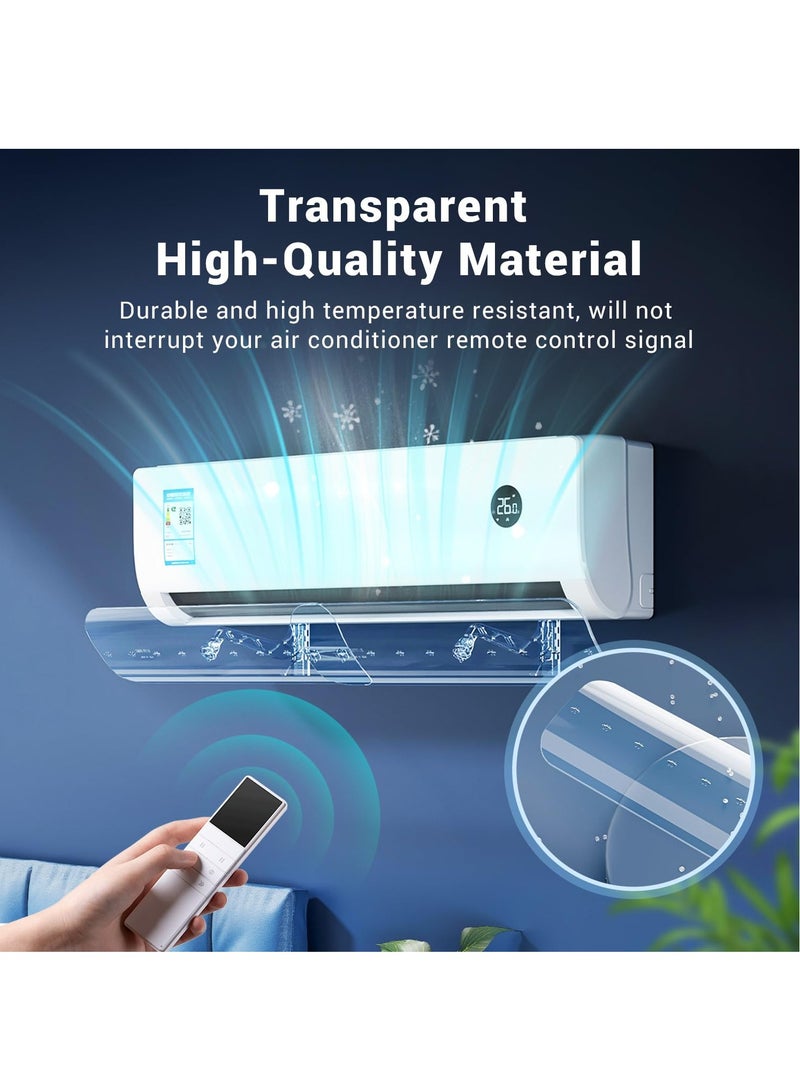 Air Conditioner Air Deflector, Adjustable Ac Air Deflector For Split Air Conditioners. Enhanced Cooling And Heating Circulation.Adjustable Length for Air Conditioning - Image 5