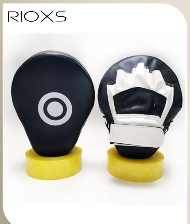 RIOXS Unisex 2 Piece Boxing Pads Exercise Pads Boxing Pads Training Pads Kickboxing Training Targets for Adults and Kids Home Training Targets, PU Leather, Women & Men - Image 4