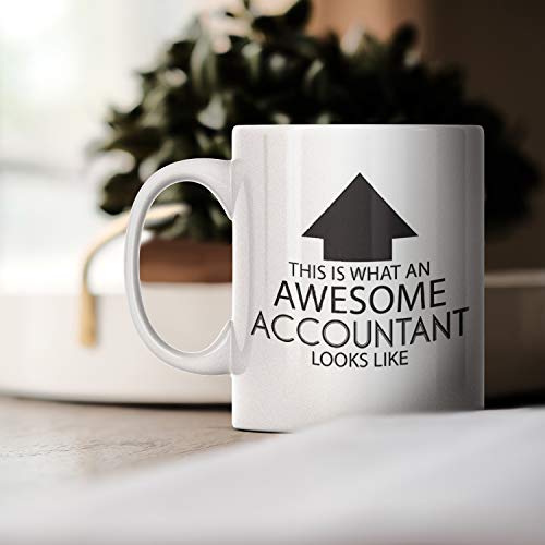 MP Shop Inc Funny Occupation Coffee Mug - This Is What An Awesome Accountant Looks Like - Inspirational Sarcasm Birthday Christmas Humor Gift Idea Novelty Tea Cup - Image 1