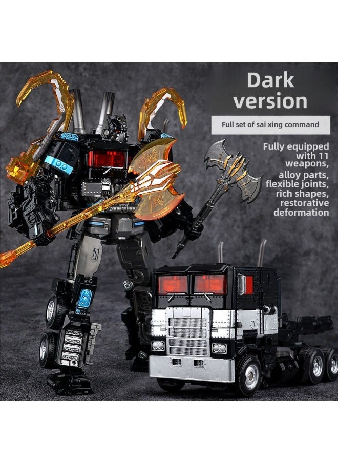 Generic - Genuine Diablo Cybertron Planet Commander-in-Chief Deformation Toy Optimus Prime King Kong Prime Car Robot Model Hand-held-Colour:The Difficulty Of Deformation Is Extremely High. You Can Contact Customer Service To Receive Deformation Tutorials - Cybertron Planet Blackening Old - Image 1