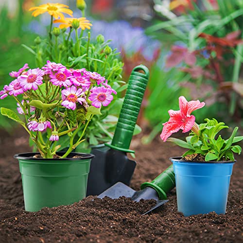 Oubest 30Pack Nursery Pots Plastic for Plants 5 inch Seedling Pots with Drainage Holes Multicolor Flower Seedling Transplanting - Image 4