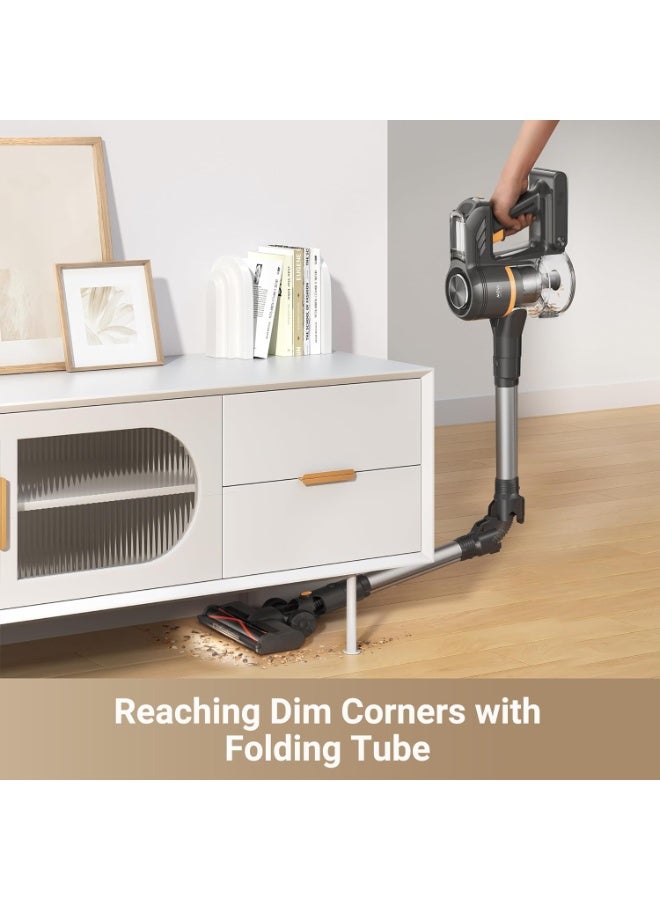 Mova J20 Cordless Stick Vacuum Cleaner, 17K Pa Powerful Suction, 6x2200 mAh Battery, 50 Minutes Running Time, Folding Tube for Corner Cleaning, 0.5 Litre - Image 5
