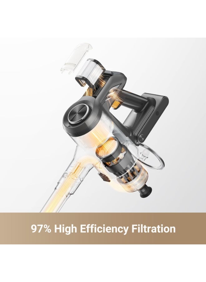 Mova J20 Cordless Stick Vacuum Cleaner, 17K Pa Powerful Suction, 6x2200 mAh Battery, 50 Minutes Running Time, Folding Tube for Corner Cleaning, 0.5 Litre - Image 2