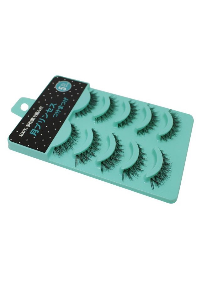 Bodermincer Scala 5 pairs/set 3D False Eyelashes Messy Cross Thick Natural Fake Eye Lashes Professional Makeup Tips Short False Eye Lashes (L-12)  - Image 3