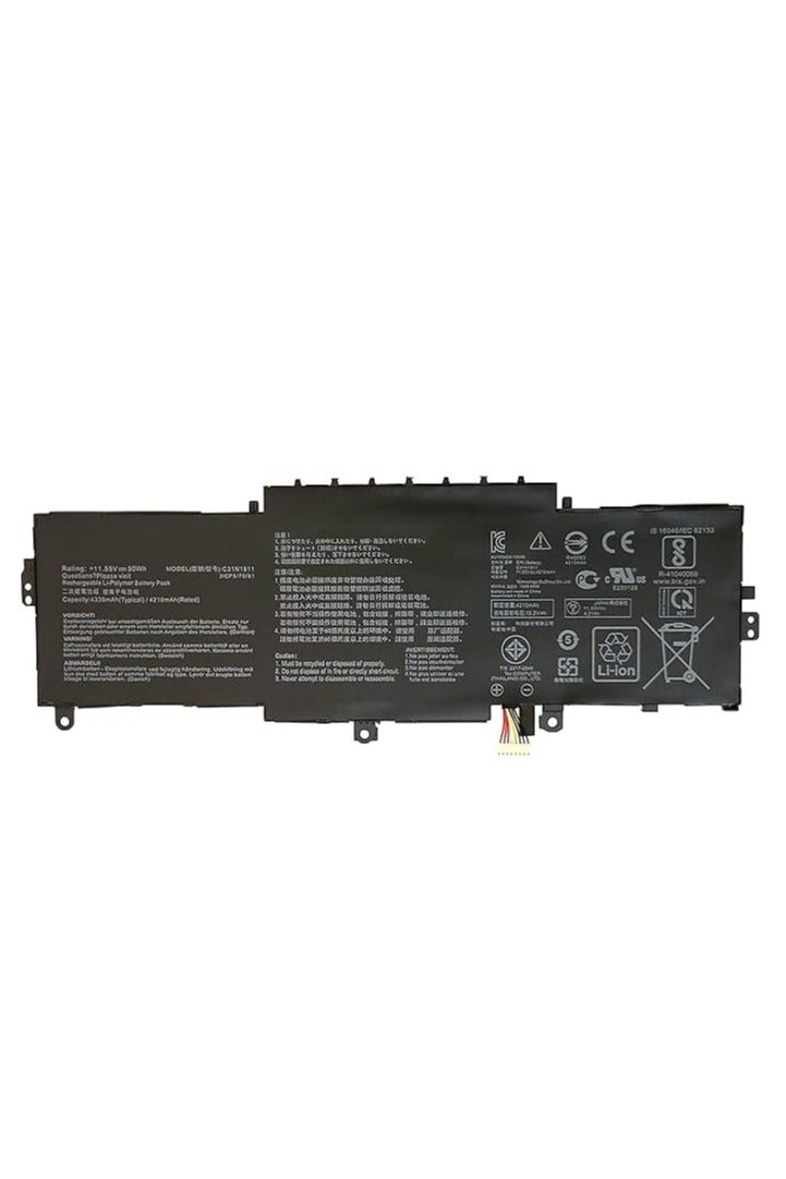 Terabyte C31N1811 Asus Laptop Battery for Deluxe14 13 ZenBook 14 UX433 UX433F UX433FA U433FN UX433FN UX433FL BX433FN RX433FN U4300 U4300F U4300FA U4300FN UX433FA-A6018T UX433FN-2B 3B Series 11.55V 50Wh - Image 1